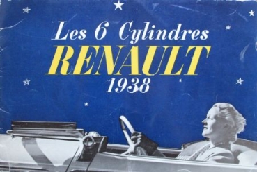 Renault Vivastella 6 Cylinder Modelprogram 1938 Carbrochure-Map (7741)